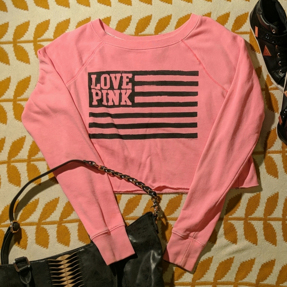 PINK Victoria's Secret Crop Sweatshirt